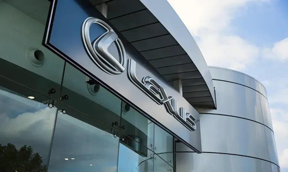 Lexus — Embossed sign