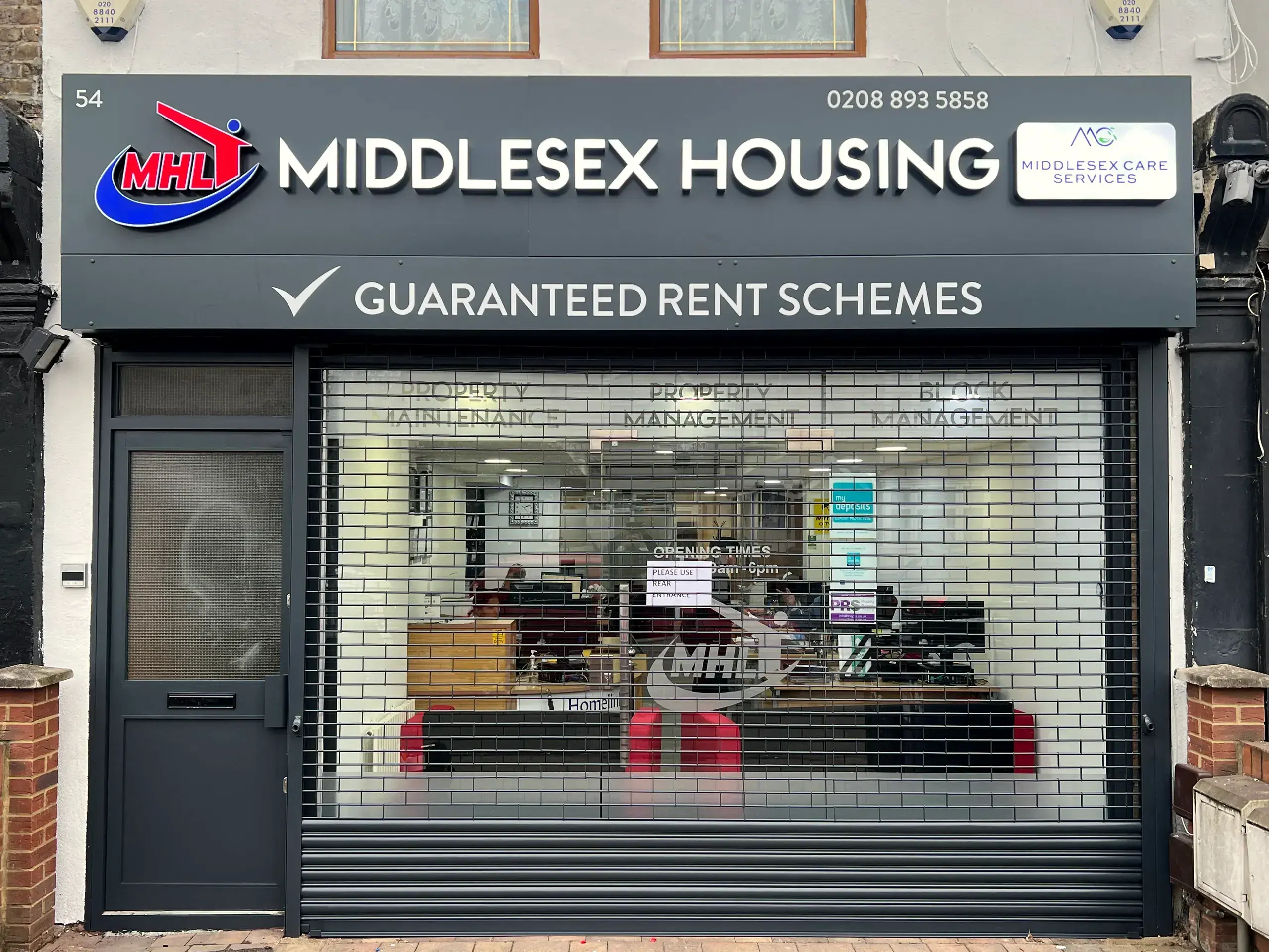 Middlesex Housing Sign in Southall - London