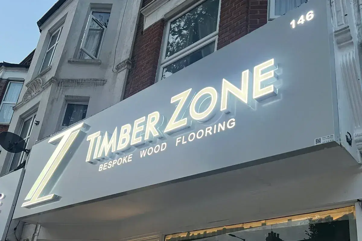 Sign Group Timberzone 3D LED Light Shop Sign East Finchley London